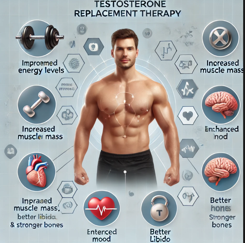 What are the benefits of TRT? Can it boost libido, improve mood, increase muscle mass and bone density?