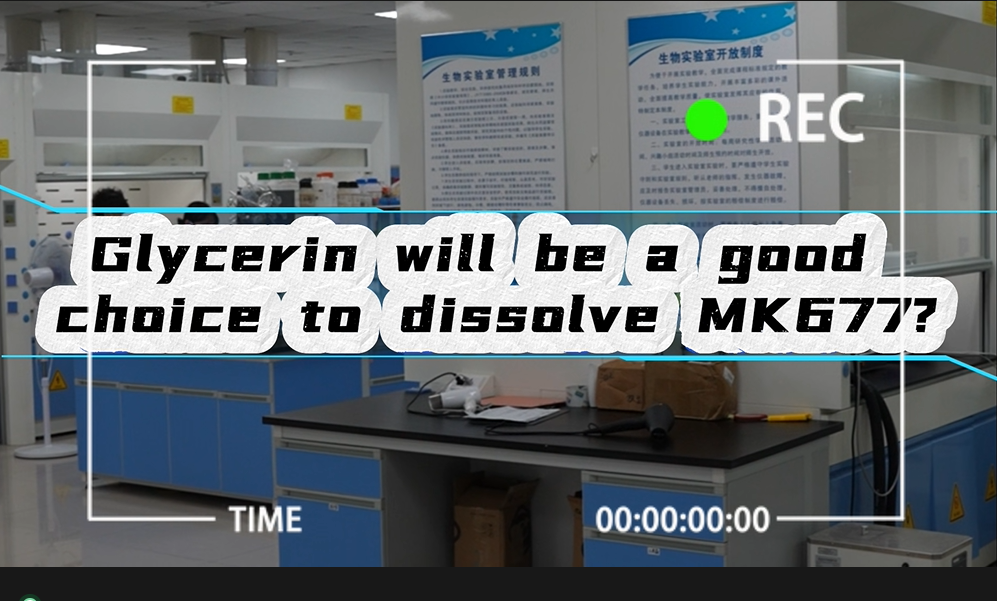 MK677 solubility test in glycerol